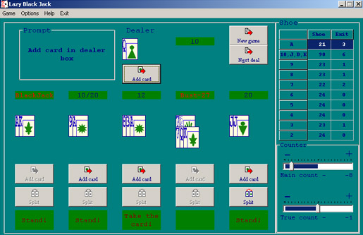 Бесплатная программа Lazy BlackJack